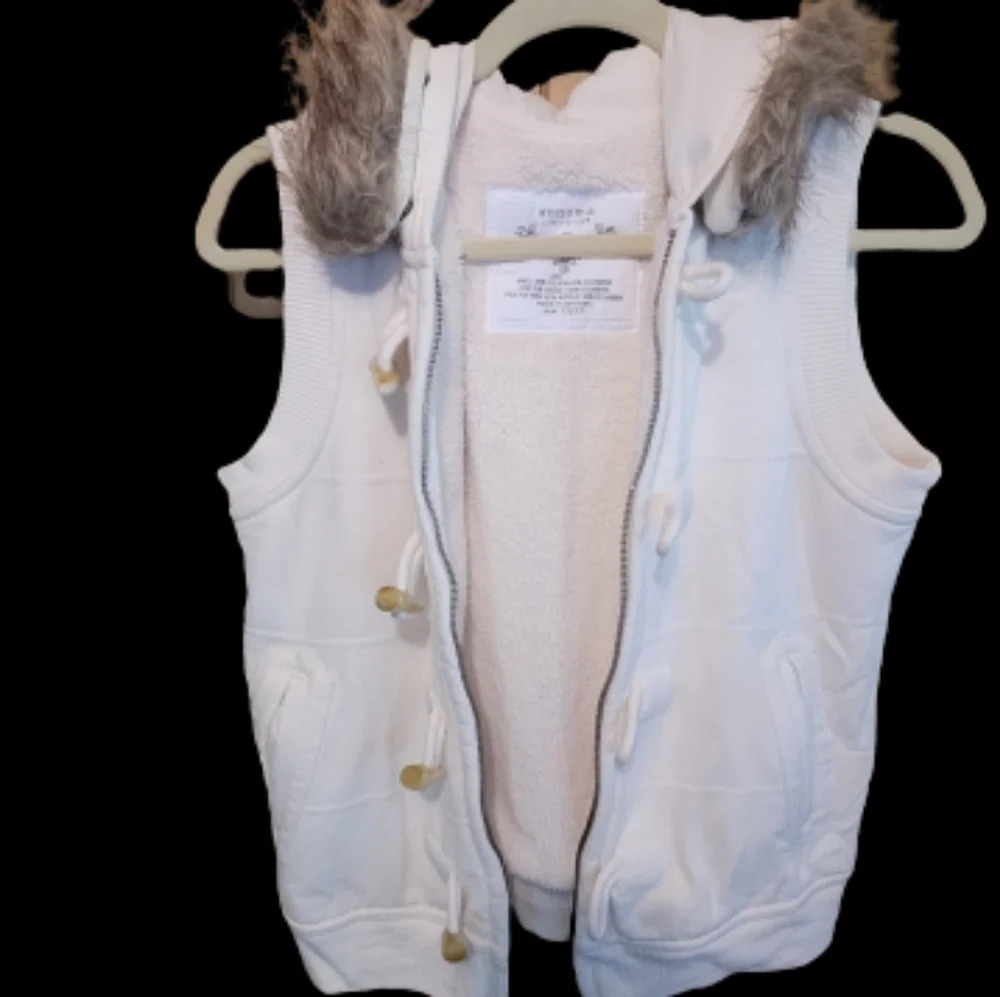 Sonoma Sweatshirt Vest with Faux Fur